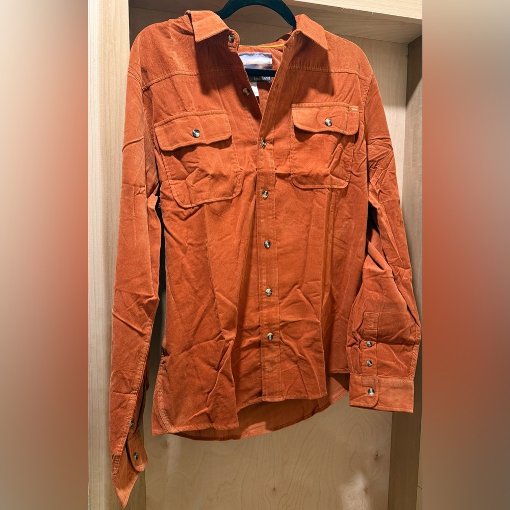 Toddland Men's Orange Jacket 100% Cotton New with Tags 🏷️